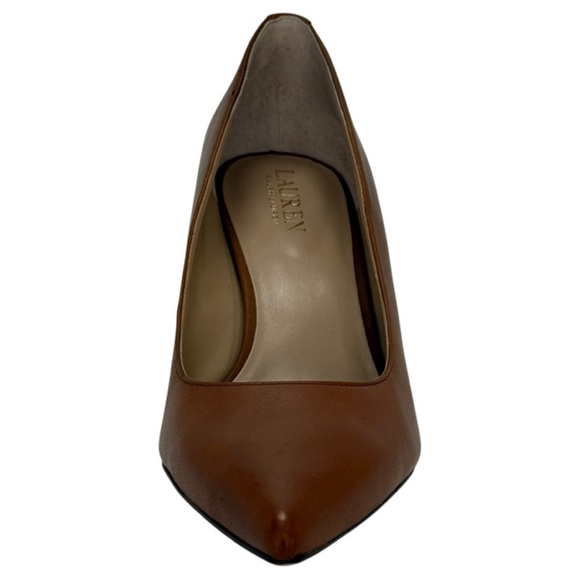 Lauren Ralph Lauren Lanette Tan Leather Heels – Size 7M - Picture 8 of 10